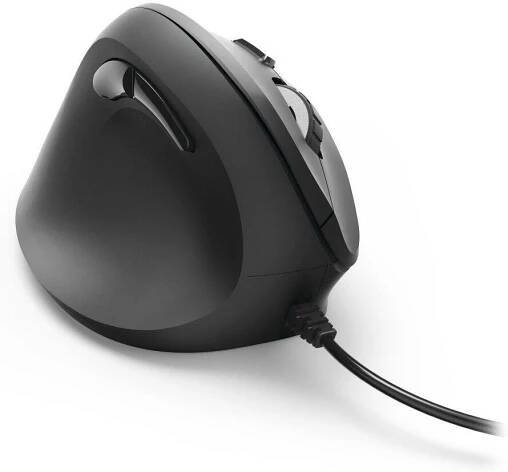 Hama vertikální, ergonomická kabelová myš pro leváky EMC-500L, černá (182696)