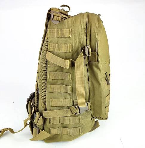 Batoh maskáčový, khaki, 33x18x47cm, objem 45L, Smilodon | Skarab Army Shop