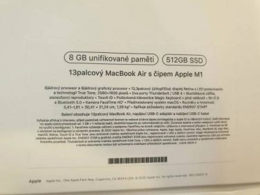 MacBook Air 13" 2020 M1 / 8GB / 512GB - Počítače a hry