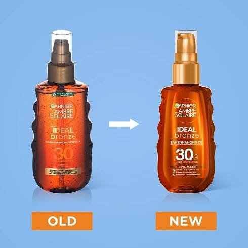 GARNIER Ambre Solaire Ideal Bronze opalovací olej SPF 30 150 ml