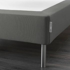 ESPEVÄR Sprung mattress base with legs - dark grey 180x200 cm