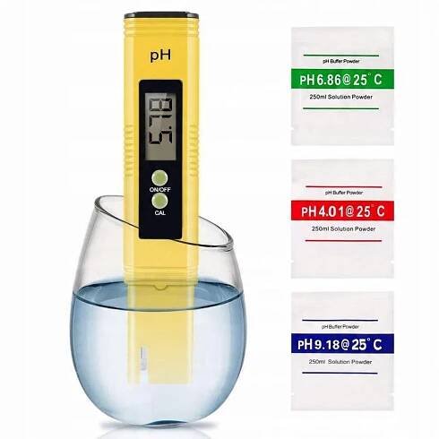 Elektronický pH tester Akvárium Piscine 3 testy