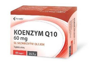 Noventis Koenzym Q10 60 mg se sezamovým olejem 60 kapslí