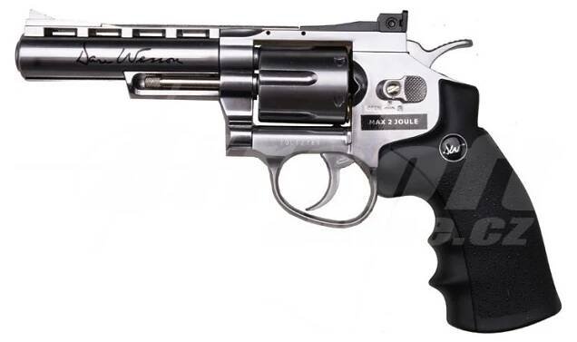 ASG Dan Wesson 4" stříbrný CO2