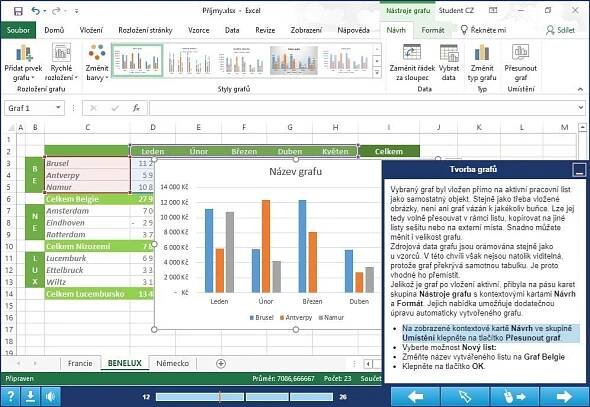 GOPAS Microsoft 365/2021 Excel - Sada 4 výukových kurzů, CZ (elektronická licence)