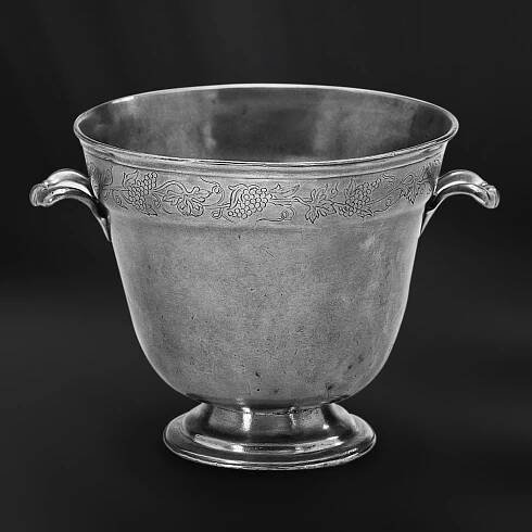 Pewter Champagne Bucket - Ice bucket bottle pewter handmade in Italy - Italian pewter Champagne bucket (Art.419)