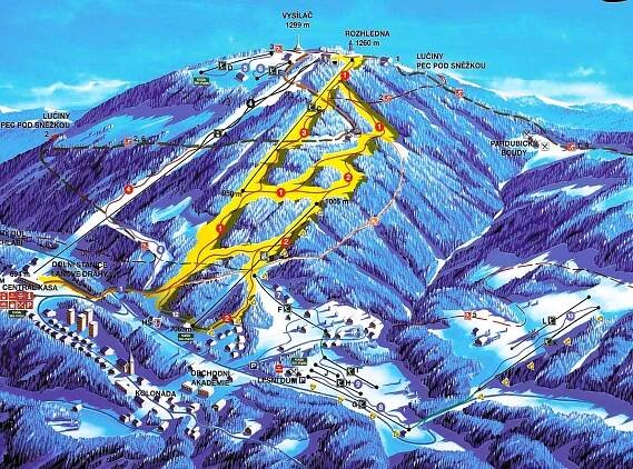Ski areál SkiResort Černá hora - Pec, Janské Lázně