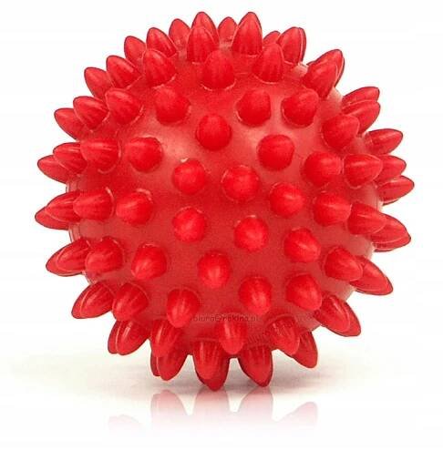 Rehabilitační míč JEŽEK průměr 6,6 cm Červený