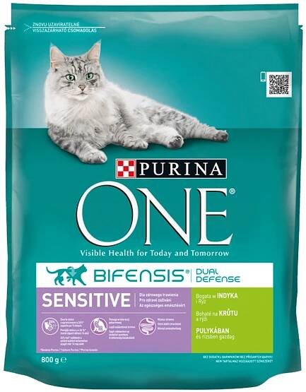 Purina One Sensitive bohaté na krůtu | 800 g | Albert