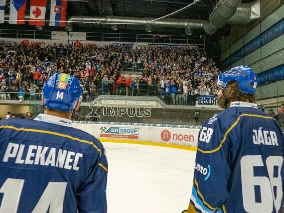 Kladno porazilo Piráty 2:1 dvěma góly z hokejky Jaromíra Jágra.