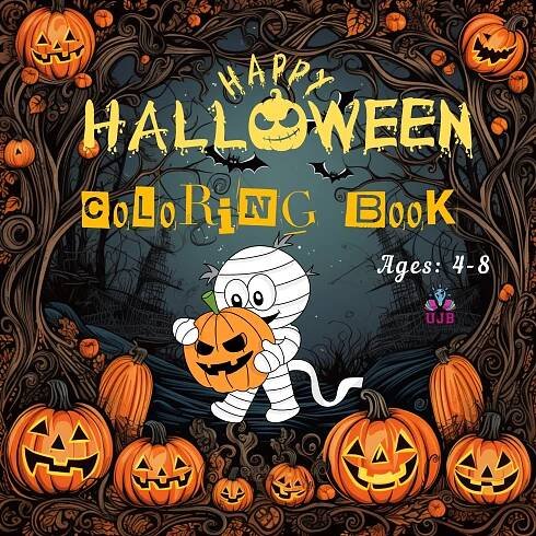 Halloween Coloring book for kids - UJB Books