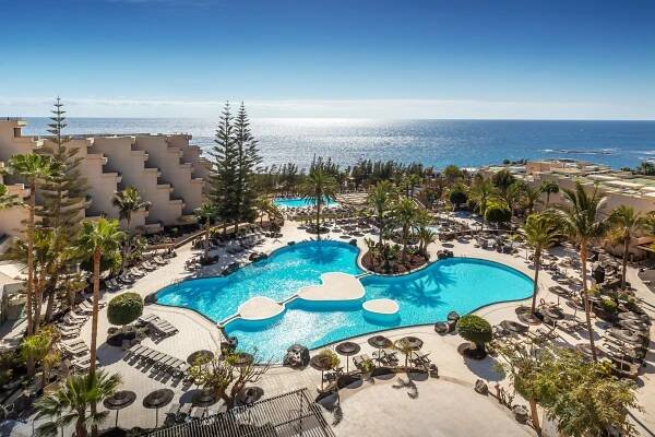 The lagoon-style pool at Barcelo Lanzarote Active Resort hotel, Costa Teguise