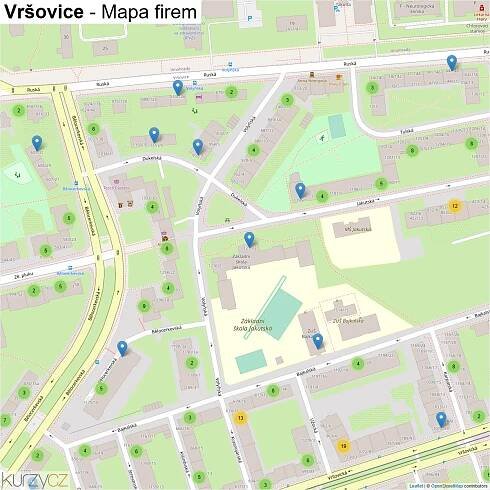 Vršovice - mapy | Kurzy.cz