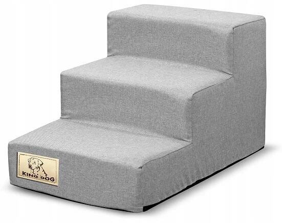 Schody 3-stupňové rozebíratelné, antislip 45x30x30 cm lenově šedé