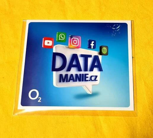 O2 DATAMÁNIE SIM KARTA 100 GB - NOVÁ