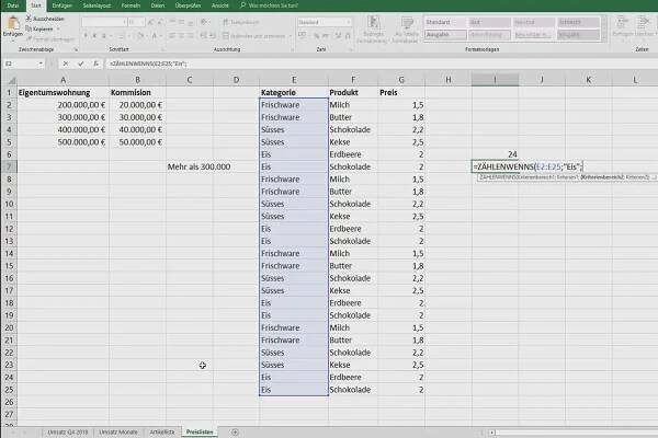 Excel Tutorial: Pivot, grafy a design tabulek pro srozumitelnou prezentaci dat - 5.9 Počítání podle kritérií v rozsahu buněk