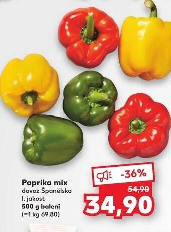 Kaufland Paprika mix nabídka