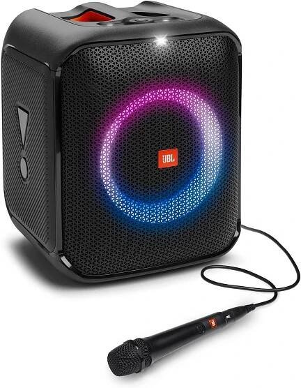 JBL Partybox Encore Essential Portable Bluetooth Party Speaker 100W With Wired Mic (Black) - Indiaseonlineshopping