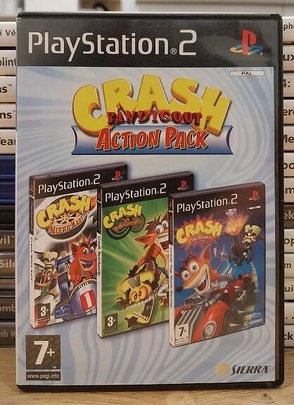 Crash Bandicoot Action pack (PS2) - Hry