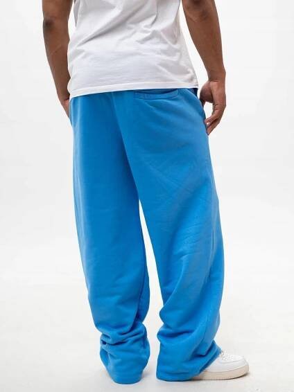 ŠIROKÉ TEPLÁKY BAGGY Pánské modré Jigga BAVLNA DIAGONAL M Značka Jigga Wear