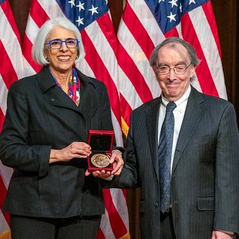 Larry Bartels receiving the National Medal of Science.