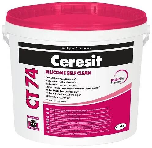 CERESIT CT 75 Silikonová omítka 2mm 25kg - Distrimo