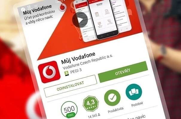 aktualizace vodafone aplikace