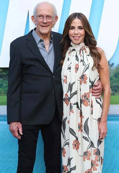 Christopher Lloyd and Lisa Loiacono attend Los Angeles premiere of Universal Pictures "Nobody 2"