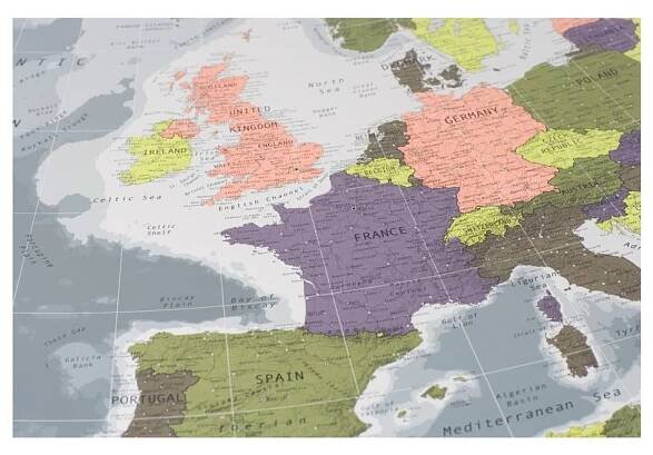 Mapa Evropy The Future Mapping Company Europe, 100 x 70 cm