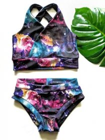 Swimsuit Set -Custom bikini top & bikini swimsuit bottoms bathing suit, nursing swim top, bikini bottom, swimwear, maternity swimsuit