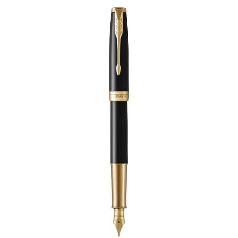 Parker Royal Sonnet Black GT 18K, plnicí pero, hrot F