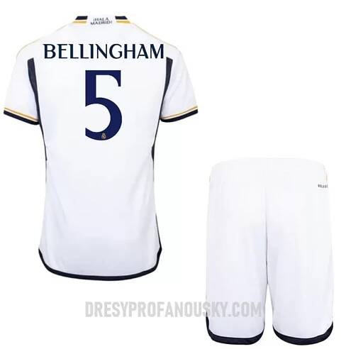 Levné Dětský Fotbalový Dres Real Madrid Bellingham 5 Domácí 2023-24