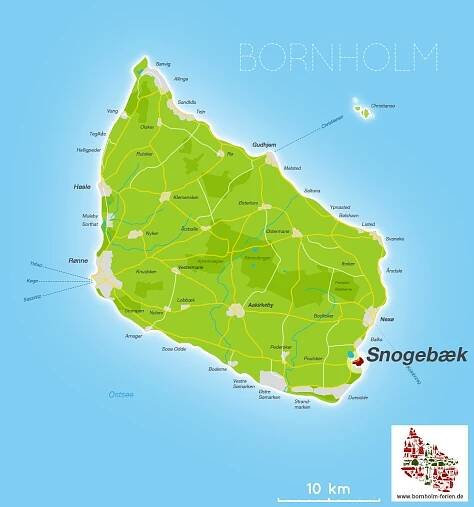 Snogebæk, Insel Bornholm (Dänemark) - Fischerdorf mit Hafen & Räucherei - Bornholm-Ferien.de