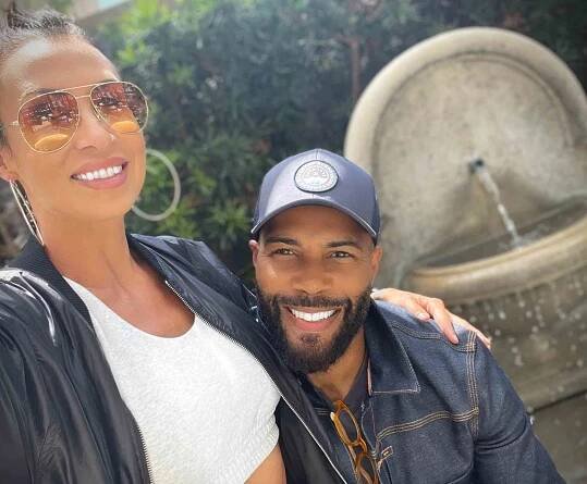 Omari Hardwick and Jennifer Pfautch