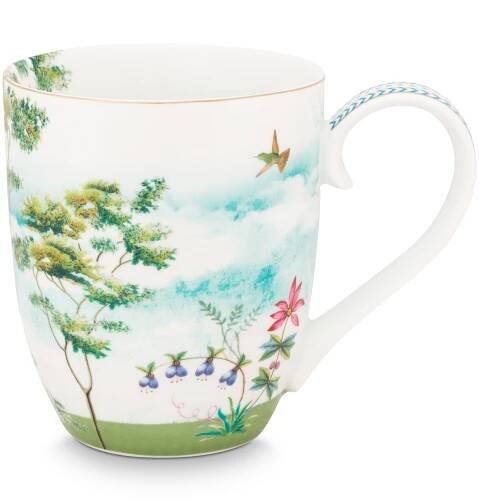 Pip Studio Jolie sada 2 ks hrnků XL 440ml, bílý
