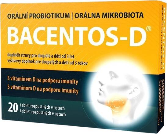 BACENTOS-D orální probiotikum 20 tablet - Příbalový leták