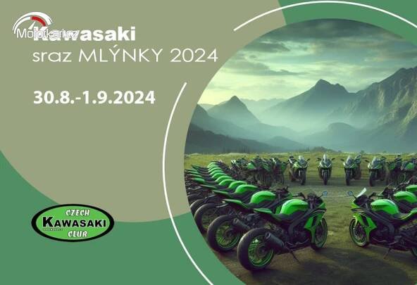 Sraz Kawasaki sraz "Mlýnky 2025" Strážnice 5.9.2025 | Motorkáři.cz