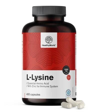 L-lysin 1000 mg, 400 kapslí