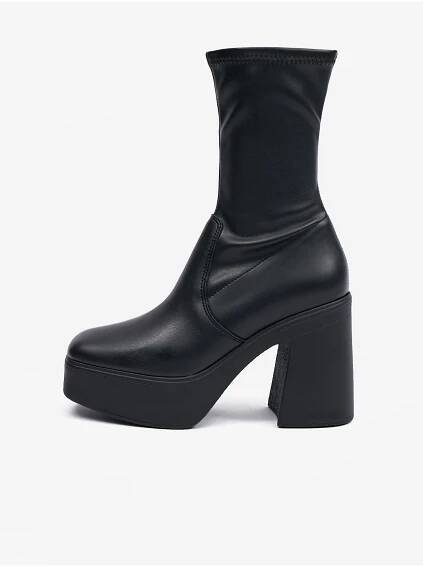 Steve Madden - Černé dámské kotníkové boty na podpatku Steve Madden Low Phoenix | ZOOT.cz