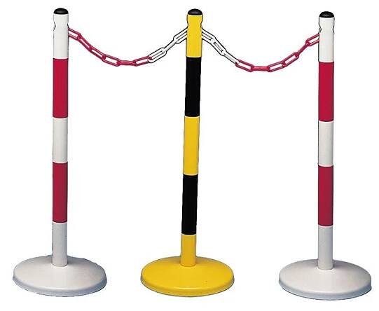 Vymezovací sloupek kovový žluto-černý  (∅ 5/31 cm – v 90 cm)