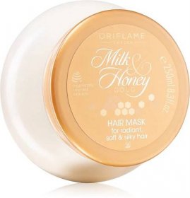 Oriflame Milk & Honey Gold pečující maska pro lesk a hebkost vlasů 250 ml