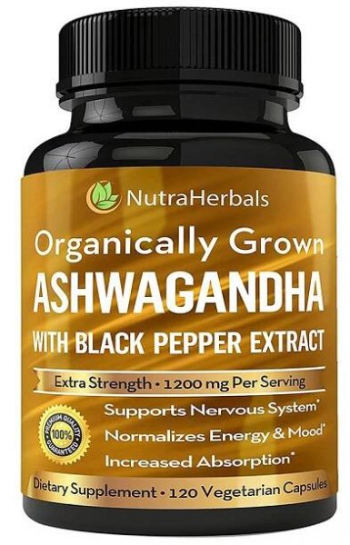 NutraHerbals + Ashwagandha With Black Pepper Extract