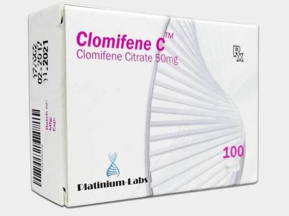 ClomifeneC Platinium Labs (Clomifene Citrate) 50mg