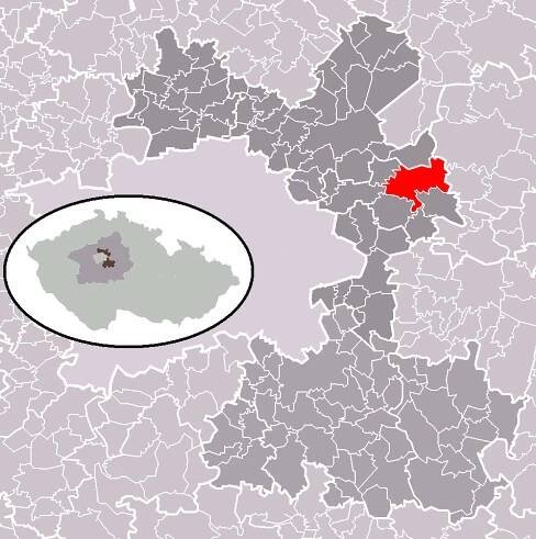 Čelákovice na mapě