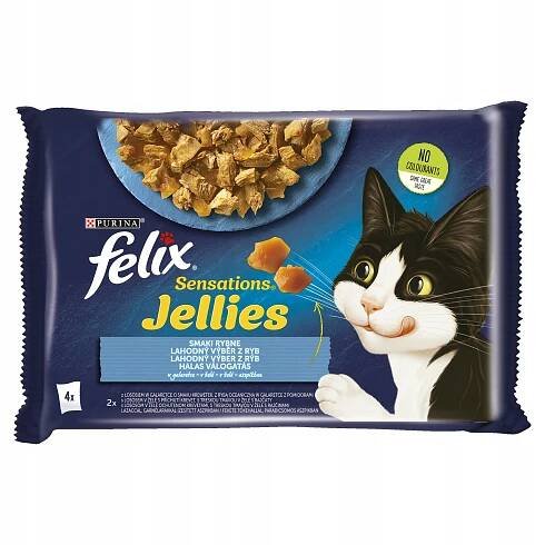 Felix Sensations mokré krmivo pro kočky ryba v ochuceném želé 4x85 g