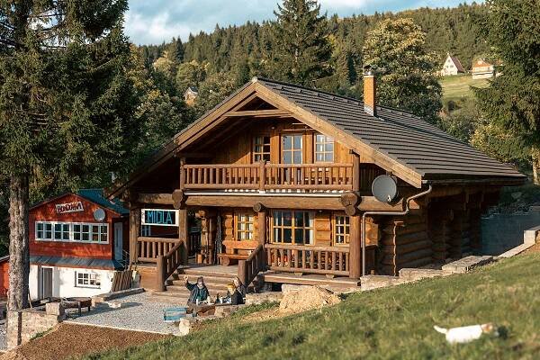 Srub Midla v Orlických horách - Roubenky SPA SPA