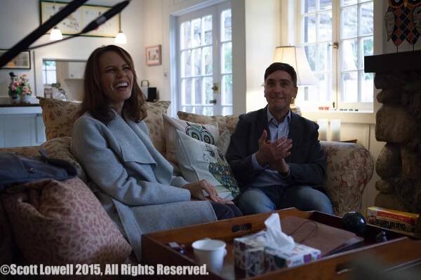 11/09/15 “Mary Elizabeths'” House. L to R: Emily Swallow (“Lisa”), Scott Lowell