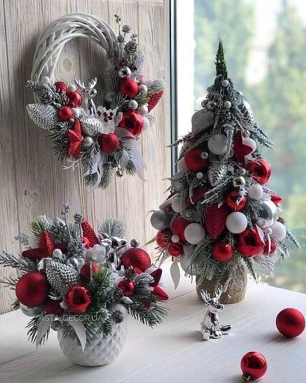 Pin by Reyna Conti Magaña on Navidad | Christmas decorations centerpiece, Christmas themes decorations, Christmas centerpieces diy