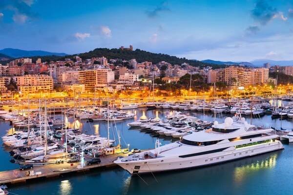 Palma de Mallorca, Spain Skyline at the Port