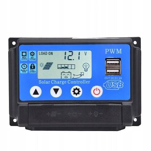 SOLÁRNÍ PANEL REGULÁTOR NABÍJENÍ PWM 12V/24V 50A Stav balení originální